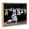 Stupell Industries Kitten Does The Laundry Framed Floater Canvas Wall Art